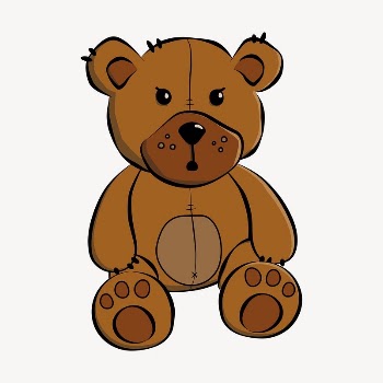 Teddy bear clipart, illustration vector. | Free Vector - rawpixel