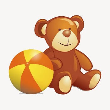 Teddy bear clipart, kid's toy | Free Vector - rawpixel
