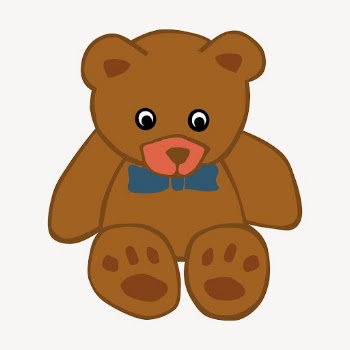 Teddy bear clipart, plush toy | Free Vector - rawpixel