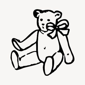 Teddy bear illustration clipart vector. | Free Vector - rawpixel