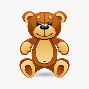 Teddy bear, kids toy illustration. | Free Photo - rawpixel