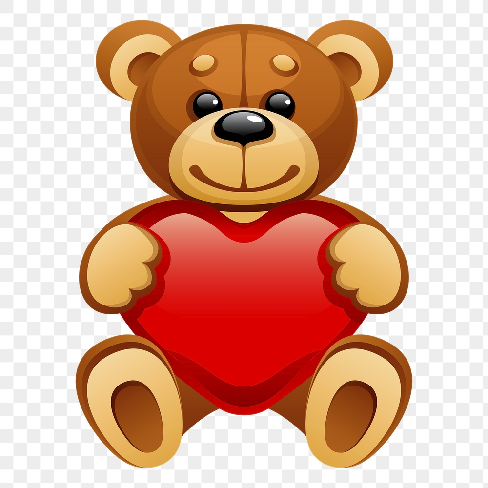 Teddy bear png sticker, Valentine's | Free PNG - rawpixel