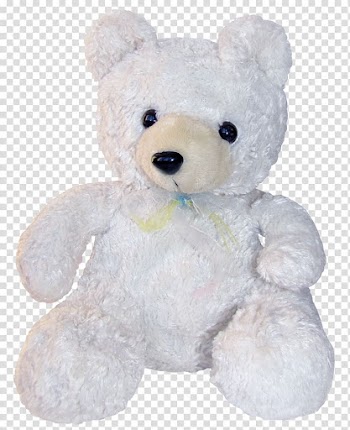 Teddy bear Polar bear Toy Giant panda, Beautiful white toy bear transparent background PNG clipart