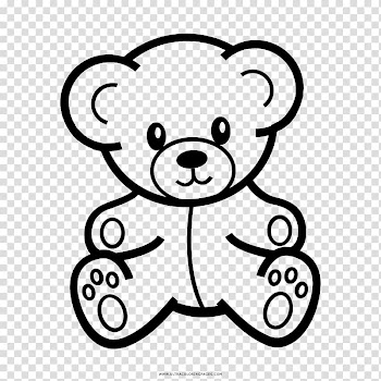 Teddy bear Stuffed Animals & Cuddly Toys Drawing Plush, color pages transparent background PNG clipart
