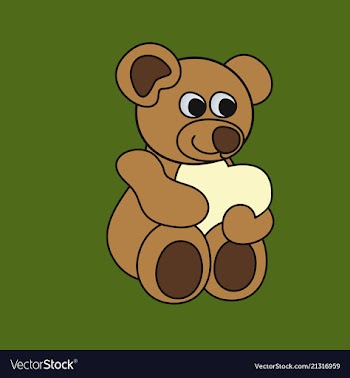 Teddy bear vector image