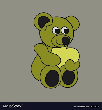 Teddy bear vector image