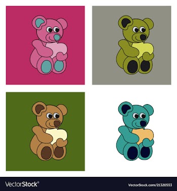 Teddy bear vector image
