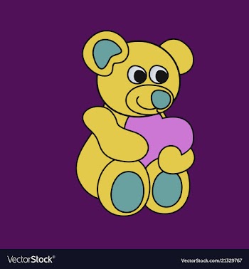 Teddy bear vector image