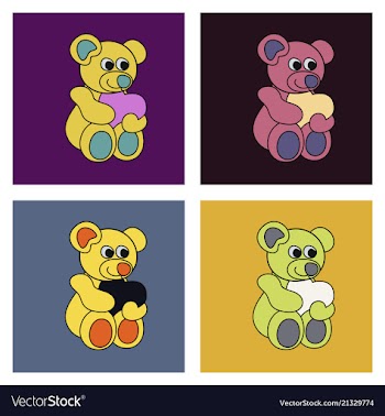 Teddy bear vector image