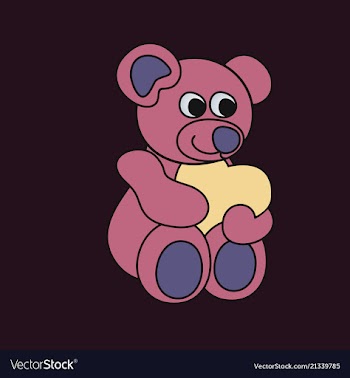 Teddy bear vector image