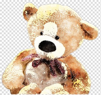 Teddy bear Watercolor painting , others transparent background PNG clipart