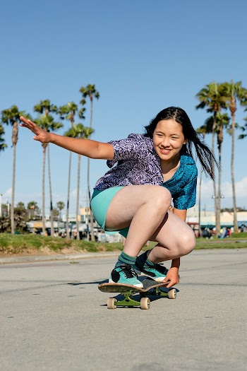 Teen girl skateboarding, fun outdoors sport… | Free stock photo | High Resolution image