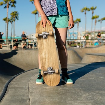 Teen girl with a skateboard, at a skatepark… | Free stock photo | High Resolution image