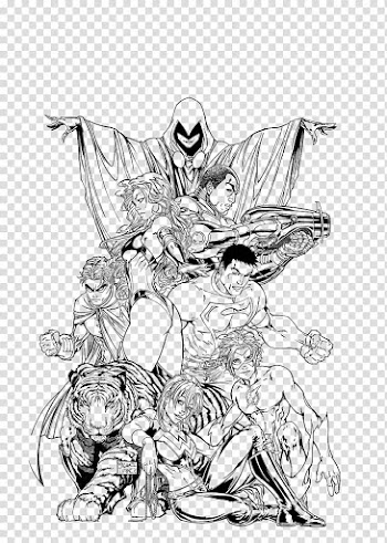 Teen titans flats, sketch of animal and human transparent background PNG clipart