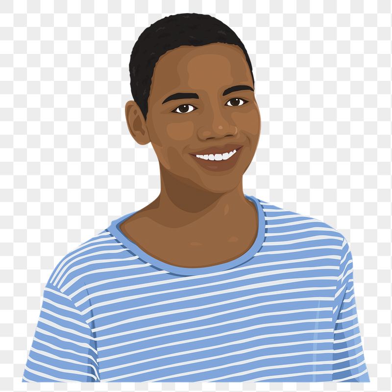 Teenage boy png sticker, African | Free PNG - rawpixel