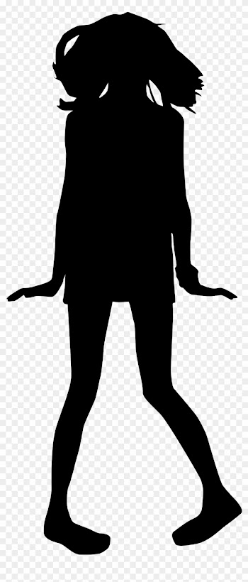 Teenage Girl Silhouette Png
