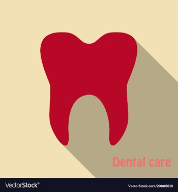Teeth icon dentist flat icon for mobile user vector image