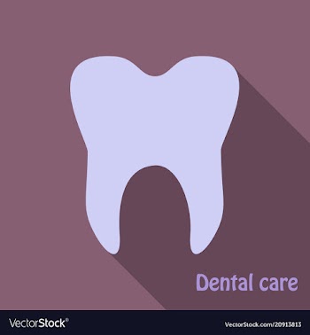 Teeth icon dentist flat icon for mobile user vector image