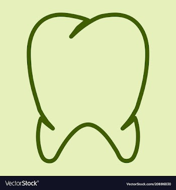 Teeth icon dentist flat tooth for mobile user vector image