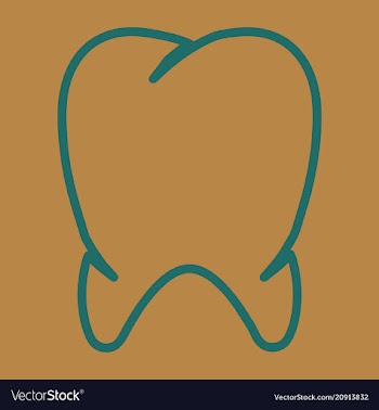 Teeth icon dentist flat tooth for mobile user vector image