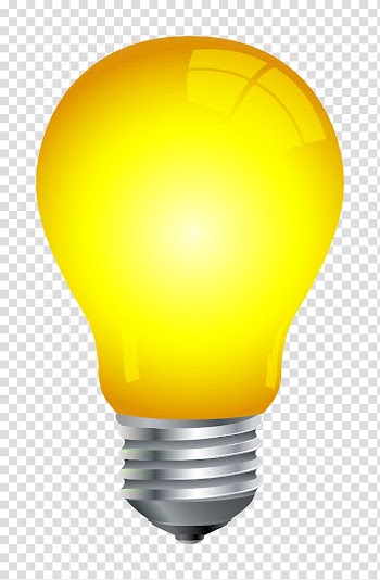 Teide Incandescent light bulb Lighting, ,Hand-painted cartoon,Yellow bulb transparent background PNG clipart