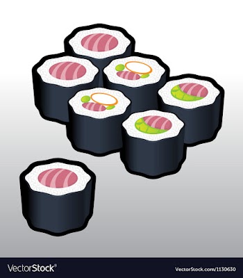 Teka Makki Sushi vector image