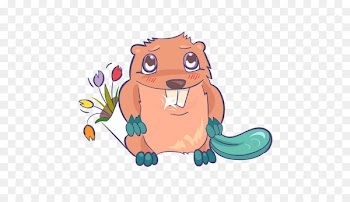 Telegram Sticker Beaver App Store Clip art - beaver 