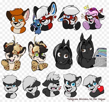 Telegram Sticker Facebook Messenger iMessage - tuzki stickers 