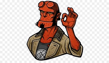 Telegram Sticker Hellboy Clip art Bureau for Paranormal Research and Defense - hellboy pennant 