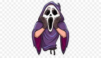 Telegram Sticker Scream Halloween Film - ice scream house 