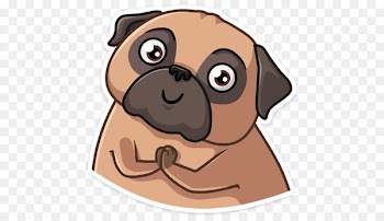 Telegram Sticker VK Pug Viber - others 