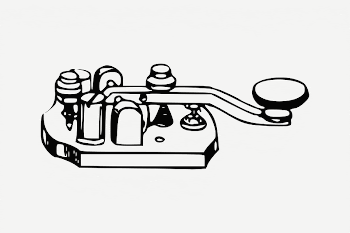 Telegraph  clipart, black & | Free PSD - rawpixel