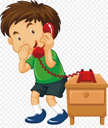 Telephone call Stock photography Clip art - Vector call the little boy 