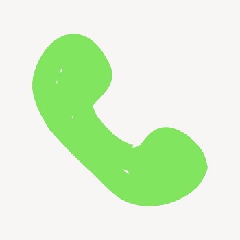 Telephone icon collage element, green | Free Icons - rawpixel
