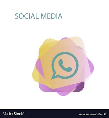 Telephone icon whatsapp logo symbol phone vector image