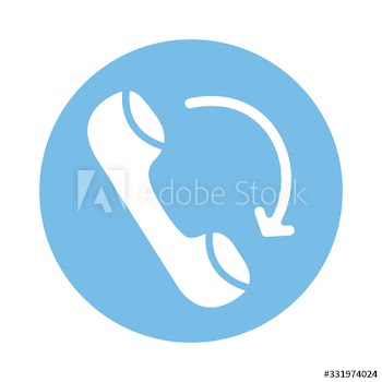 telephone service call block style icon