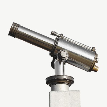 Telescope astronomy observation collage element | Free PSD - rawpixel