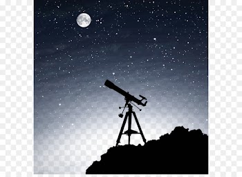 Telescope Silhouette Astronomy Astronomer - The vastness of space 