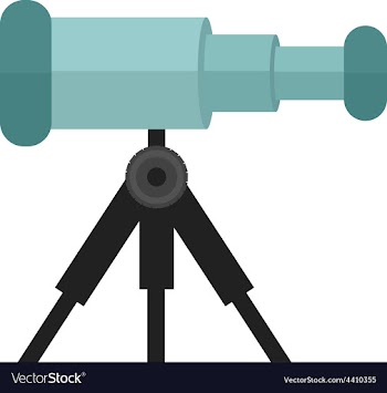 Telescope vector image