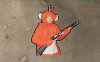 Teletubby Todd Howard w/Shotgun [Team Fortress 2] [Sprays]