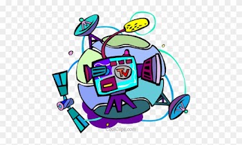 Television Camera With Satellites Royalty Free Vector - Television Camera With Satellites Royalty Free Vector