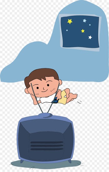 Television Cartoon Cdr - Watch TV at night 