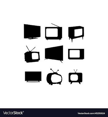 television collection set icon design