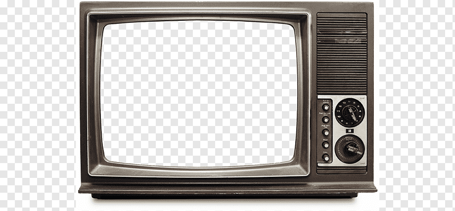 Television High fidelity, Old TV, powered-on vintage TV, electronics, media, sound png
