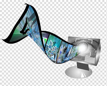 Television LED-backlit LCD LED display, Hand painted color TV wall transparent background PNG clipart