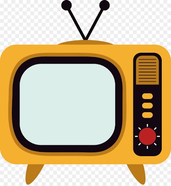 Television set Television channel - TV vector yellow 