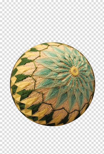 Temari Icon, Temari balls abstract flower transparent background PNG clipart