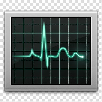 Temas negros mac, heart rate icon transparent background PNG clipart