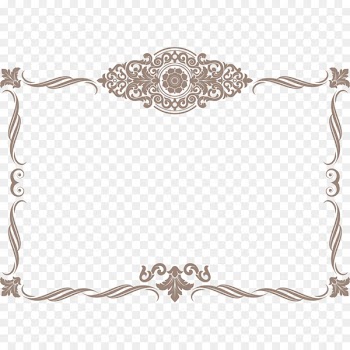 Template Academic certificate - Vintage lace border material 