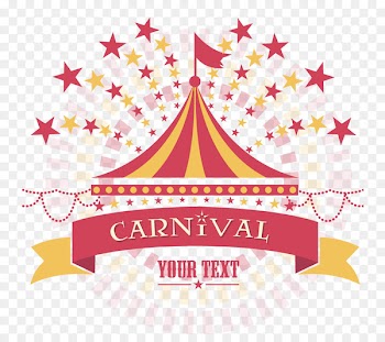 Template Carnival Circus - Vector silhouette circus 